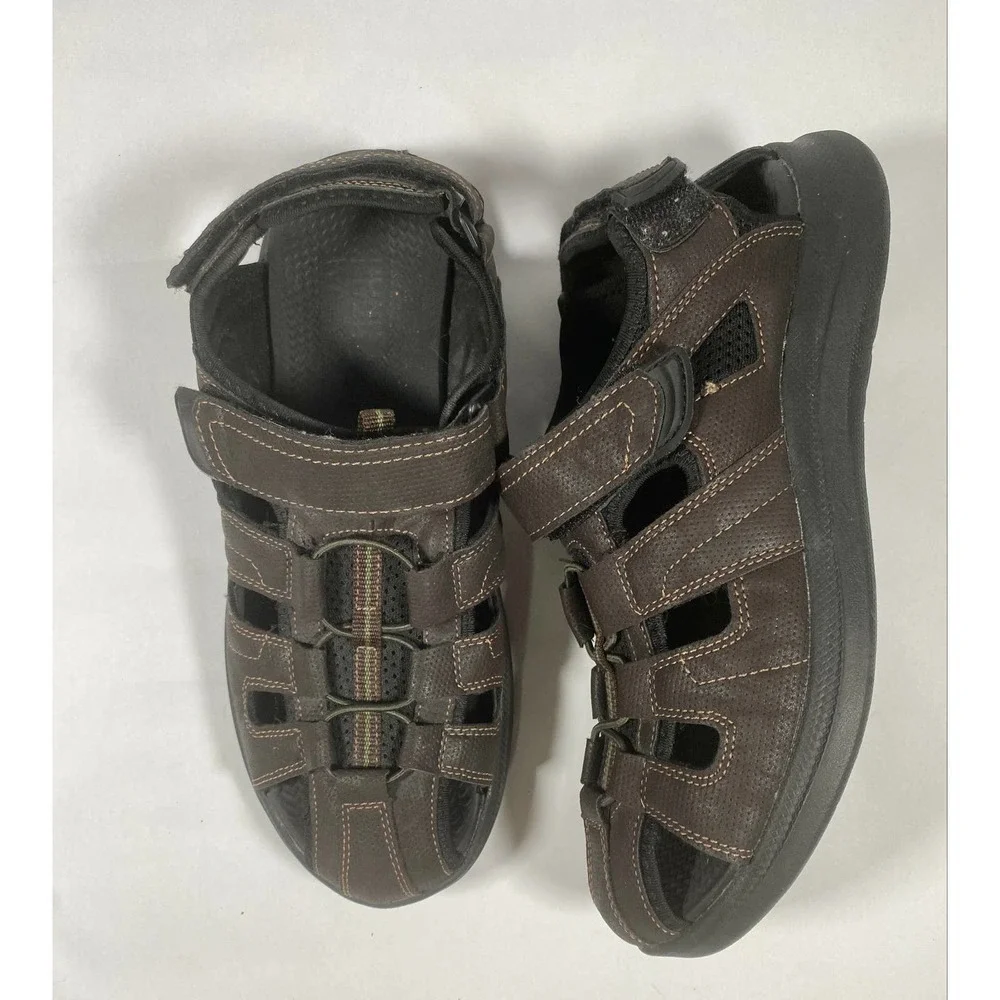 Nunn Bush Men's SZ 9M Brown, Rio Vista Fisherman Sandal 84845-200